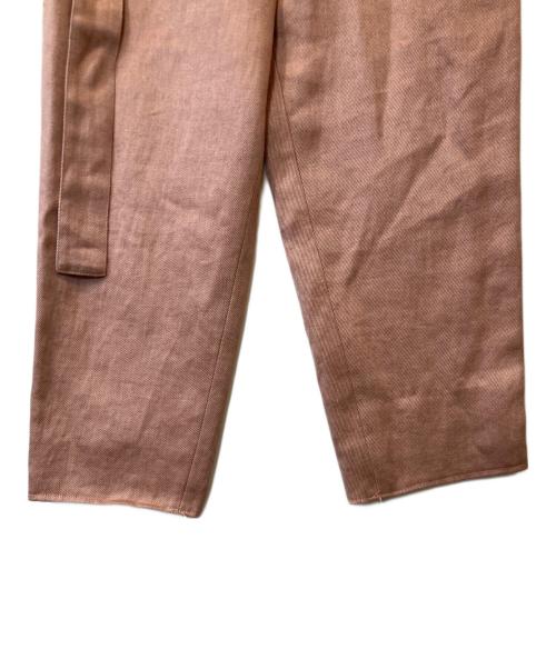 6(ROKU) BEAUTY&YOUTH（ロク ビューティーアンドユース）6(ROKU) BEAUTY&YOUTH (ロク ビューティーアンドユース) HEAVY LINEN PANTS 8614-202-0170 パンツ ピンク サイズ:36の古着・服飾アイテム