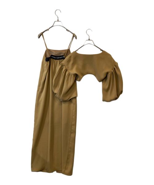 THINGS THAT MATTER（シングスザットマター）things that matter (シングスザットマター) NEW BOLERO & CAMISOLE MAXI DRESS 0583TM0239P ワンピース ブラウン サイズ:FREE 未使用品の古着・服飾アイテム