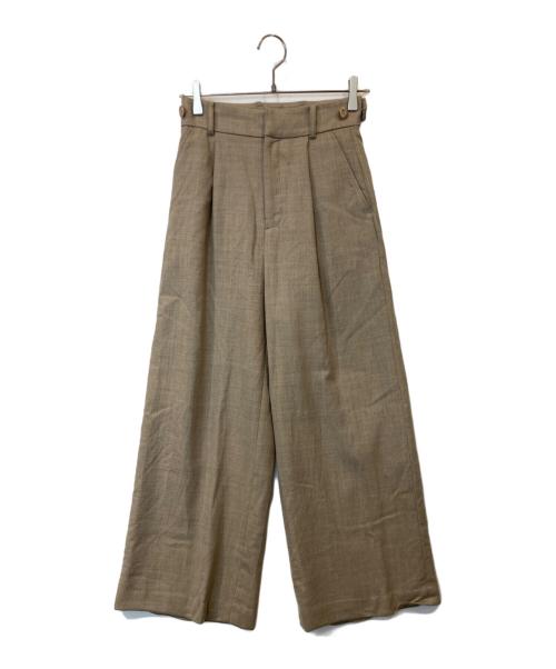 PUBLIC TOKYO（パブリックトウキョウ）PUBLIC TOKYO (パブリックトウキョウ) タックパンツ　700541001 ブラウン サイズ:1の古着・服飾アイテム