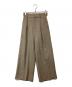 PUBLIC TOKYO（パブリックトウキョウ）の古着「タックパンツ　700541001」｜ブラウン