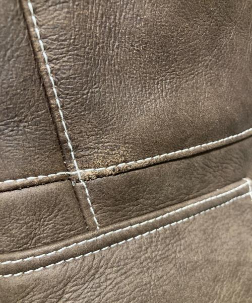 Cinquanta（チンクワンタ）Cinquanta (チンクワンタ) ムートンコート ブラウン サイズ:46の古着・服飾アイテム