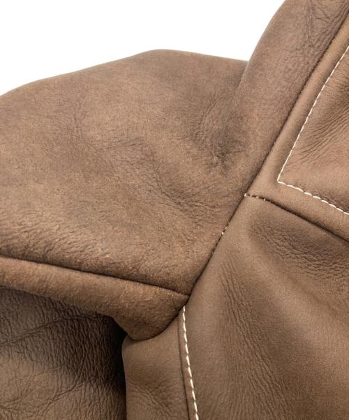 Cinquanta（チンクワンタ）Cinquanta (チンクワンタ) ムートンコート ブラウン サイズ:46の古着・服飾アイテム