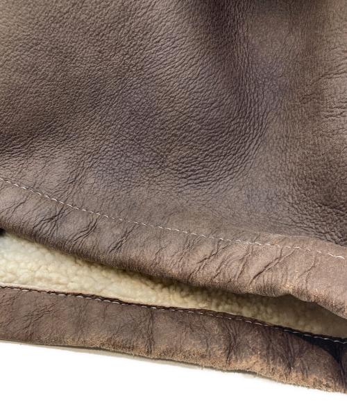 Cinquanta（チンクワンタ）Cinquanta (チンクワンタ) ムートンコート ブラウン サイズ:46の古着・服飾アイテム