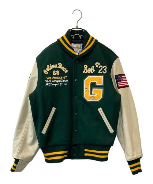 GB sport（ゴールデンベアスポーツ）GB sport (ゴールデンベアスポーツ) スタジャン グリーン サイズ:Sの古着・服飾アイテム