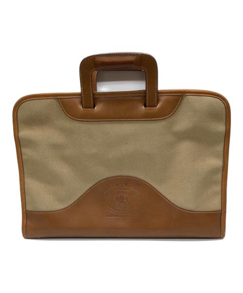 GHURKA（グルカ）GHURKA (グルカ) THE ATTACHE REGISTERED BAG ベージュ×ブラウンの古着・服飾アイテム