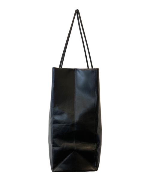 UNKNOWN PRODUCTS（アンノウン プロダクツ）UNKNOWN PRODUCTS (アンノウン プロダクツ) レザー ペーパーバッグ ブラックの古着・服飾アイテム