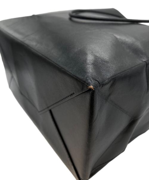 UNKNOWN PRODUCTS（アンノウン プロダクツ）UNKNOWN PRODUCTS (アンノウン プロダクツ) レザー ペーパーバッグ ブラックの古着・服飾アイテム