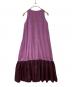 Noble (ノーブル) フェイクスウェードバイカラーワンピース　22040240529020 パープル サイズ:FREE：4000円
