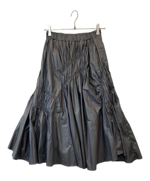 LOVELESS（ラブレス）LOVELESS (ラブレス) ギャザー タフタ スカート　62S78-646-76 グリーン サイズ:36の古着・服飾アイテム