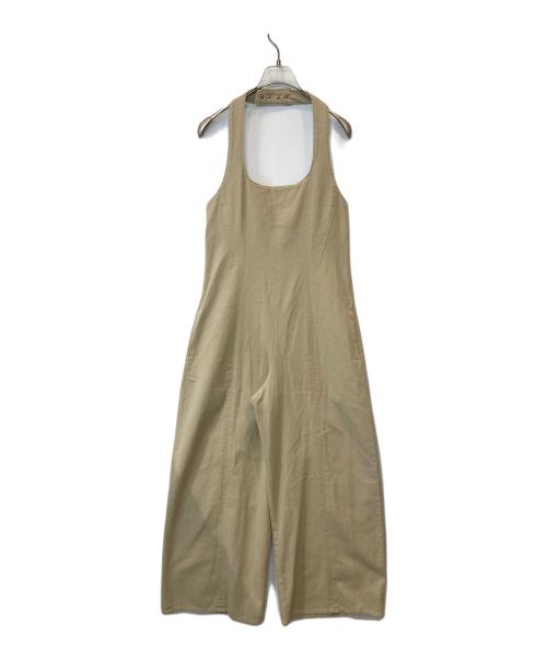 Spick and Span（スピック＆スパン）Spick and Span (スピックアンドスパン) コットンツイルガーメントダイサロペット　25030200304010 ベージュ サイズ:38の古着・服飾アイテム