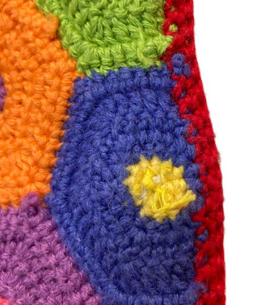 MICHAEL SIMON（マイケル シモン）MICHAEL SIMON (マイケル シモン) 刺繍半袖カーディガン マルチカラー サイズ:Mの古着・服飾アイテム