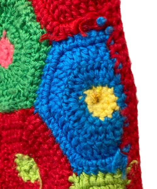 MICHAEL SIMON（マイケル シモン）MICHAEL SIMON (マイケル シモン) 刺繍半袖カーディガン マルチカラー サイズ:Mの古着・服飾アイテム