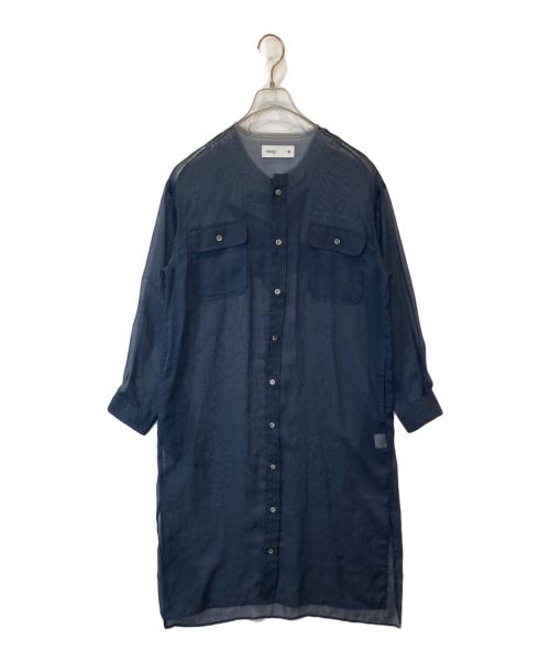 CONVERSE TOKYO（コンバーストウキョウ）CONVERSE TOKYO (コンバーストウキョウ) シアーシャツワンピース ネイビー サイズ:不明の古着・服飾アイテム