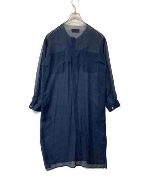 CONVERSE TOKYO（コンバーストウキョウ）CONVERSE TOKYO (コンバーストウキョウ) シアーシャツワンピース ネイビー サイズ:不明の古着・服飾アイテム