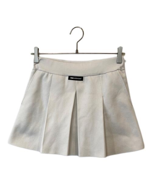 NBB WEEKEND（エヌビービーウィークエンド）NBB WEEKEND (エヌビービーウィークエンド) ミニスカート　807-3234902 ホワイトの古着・服飾アイテム