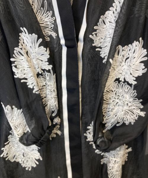 ADORE（アドーア）ADORE (アドーア) シアーエンブロイダリーロングジャケット　531-5150328 ブラック サイズ:38 未使用品の古着・服飾アイテム