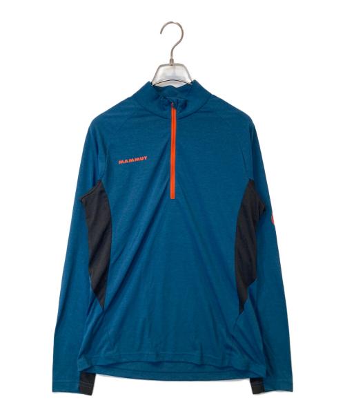 MAMMUT（マムート）MAMMUT (マムート) Performance Wool Zip Longsleeve　1041-08540 ブルー サイズ:Sの古着・服飾アイテム