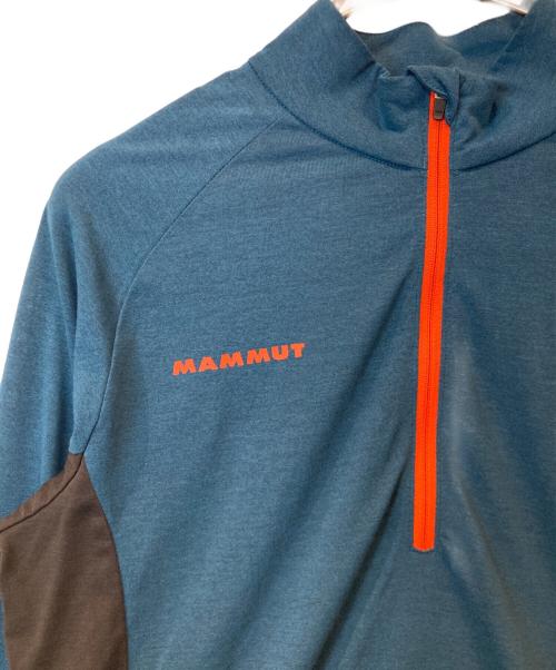 MAMMUT（マムート）MAMMUT (マムート) Performance Wool Zip Longsleeve　1041-08540 ブルー サイズ:Sの古着・服飾アイテム