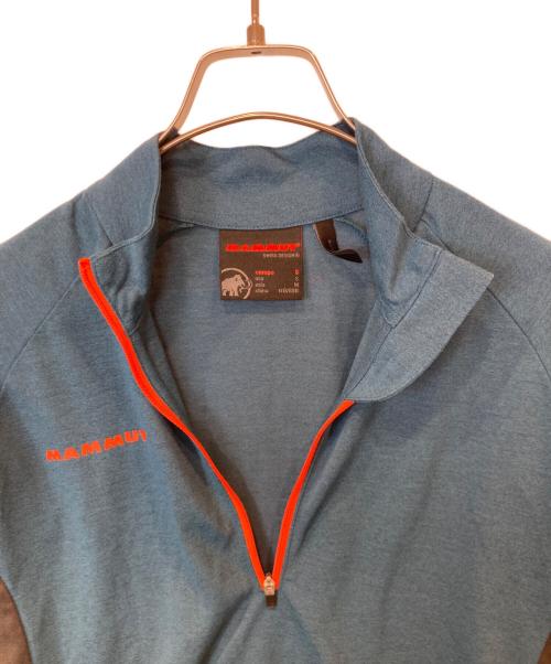 MAMMUT（マムート）MAMMUT (マムート) Performance Wool Zip Longsleeve　1041-08540 ブルー サイズ:Sの古着・服飾アイテム