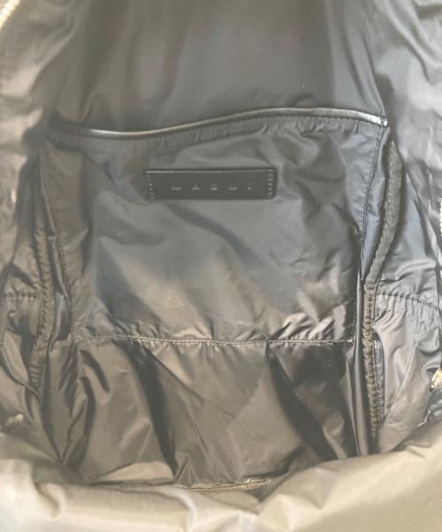 MARNI（マルニ）MARNI (マルニ) レザーウールリュック ブラックの古着・服飾アイテム