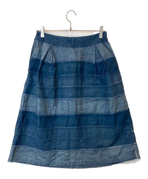 45rpm（45アールピーエム）45rpm (45アールピーエム) デニムスカート インディゴ サイズ:Lの古着・服飾アイテム