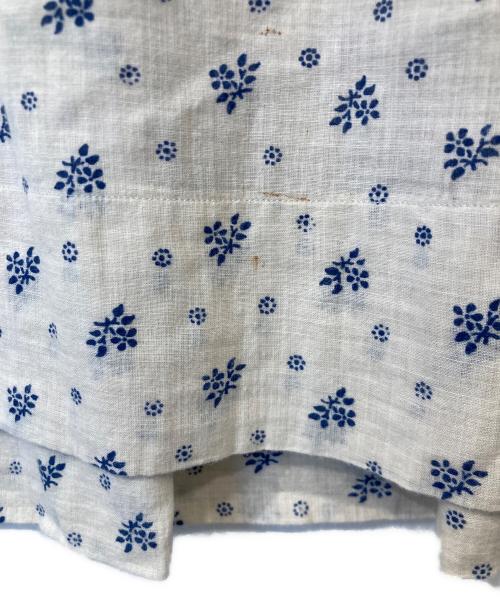 45R（フォーティファイブ・アール）45R (フォーティファイブ・アール) カーゼ花柄ブラウス ベージュの古着・服飾アイテム