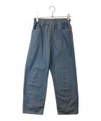 DANTONダントン）の古着「カラーデニム イージーパンツ　DT-E0034」｜グレー