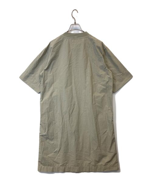 MHL（エムエイチエル）MHL (エムエイチエル) 半袖コットン ワンピース ライトグレー サイズ:1の古着・服飾アイテム