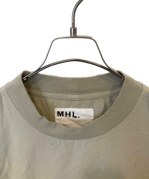 MHL（エムエイチエル）MHL (エムエイチエル) 半袖コットン ワンピース ライトグレー サイズ:1の古着・服飾アイテム