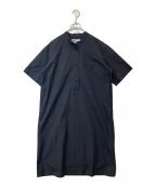 MHLエムエイチエル）の古着「SANDED COTTON LINEN OP　595-4157502」｜ブラック