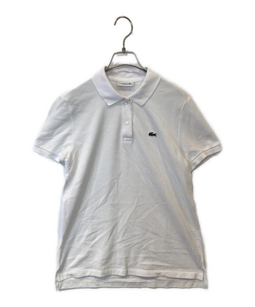 LACOSTE（ラコステ）LACOSTE (ラコステ) ピケポロシャツ ホワイト サイズ:36の古着・服飾アイテム