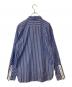 Beautilities (ビューティリティーズ) STRIPE SLEEVE ZIP SHIRT ブルー サイズ: XL 未使用品：6000円