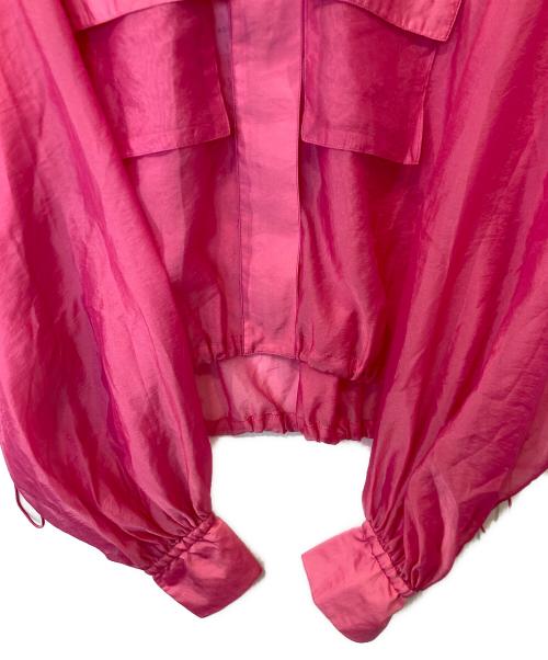 Adam et Rope（アダム エ ロペ）Adam et Rope (アダム エ ロペ) クロップドシアーブルゾン　GAL-03070 ピンク サイズ:FREE 未使用品の古着・服飾アイテム