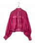 Adam et Rope（アダム エ ロペ）の古着「クロップドシアーブルゾン　GAL-03070」｜ピンク