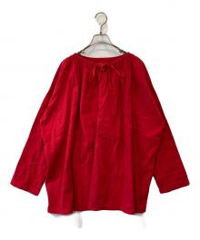 nest Robe（ネストローブ）の古着「近江晒目メニーギャザースモック　01241-1474」｜レッド