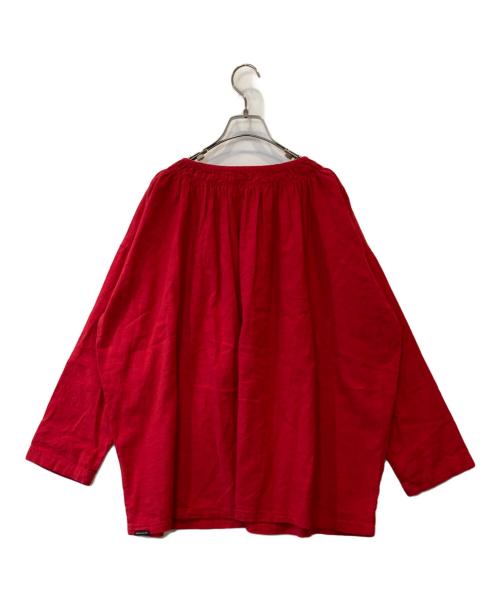 nest Robe（ネストローブ）nest Robe (ネストローブ) 近江晒目メニーギャザースモック　01241-1474 レッド サイズ:FREEの古着・服飾アイテム