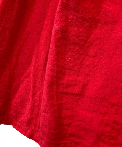 nest Robe（ネストローブ）nest Robe (ネストローブ) 近江晒目メニーギャザースモック　01241-1474 レッド サイズ:FREEの古着・服飾アイテム