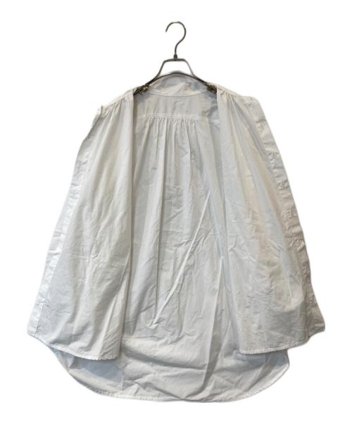 nest Robe（ネストローブ）nest Robe (ネストローブ) コットンタイプライター リボンタイブラウス　01221-1128-1 ホワイト サイズ:FREEの古着・服飾アイテム