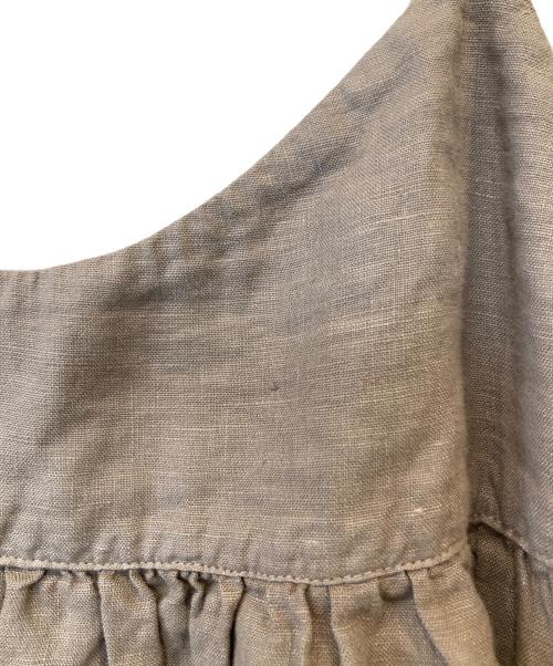 nest Robe（ネストローブ）nest Robe (ネストローブ) リネンキャミワンピース ルーズフィット　01145-1180-15 グレー サイズ:FREEの古着・服飾アイテム