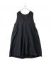 nest Robe（ネストローブ）の古着「コットンラミーバックサテン2wayワンピース 01214-1104-2」｜ブラック
