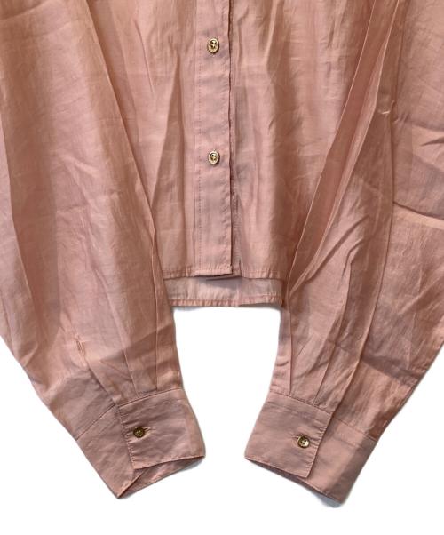 La boutique BonBon（ラブティックボンボン）La boutique BonBon (ラブティックボンボン) シアークロップドシャツ　LBZ1031304A0007 ピンク サイズ:FREEの古着・服飾アイテム