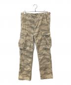 stussyステューシー）の古着「迷彩 コーデュロイカーゴパンツ」｜ベージュ