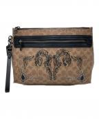 COACHコーチ）の古着「クラッチバッグ　36169」｜ブラウン