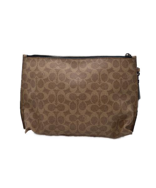 COACH（コーチ）COACH (コーチ) クラッチバッグ　36169 ブラウンの古着・服飾アイテム