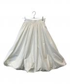 #Newansハッシュニュアンス）の古着「タフタボリュームバルーンスカート SKNECM0404」｜ホワイト