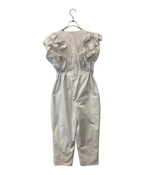 #Newans（ハッシュニュアンス）#Newans (ハッシュニュアンス) ラッフルフリルオールインワン アイボリーの古着・服飾アイテム