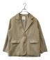 Eaphi（エフィ）の古着「LINEN LIKE OVER JACKET 83001-0459 ジャケット」｜ベージュ