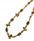 ADER.bijouxアデルビジュー）の古着「メタルビーズネックレス」｜ゴールド