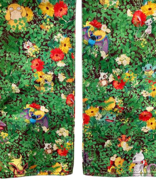 LEVI'S（リーバイス）LEVI'S (リーバイス) pokemon (ポケモン) 551Z Authentic Straight Erkek Jean 24767-0008 デニムパンツ グリーン サイズ:W32×L32の古着・服飾アイテム