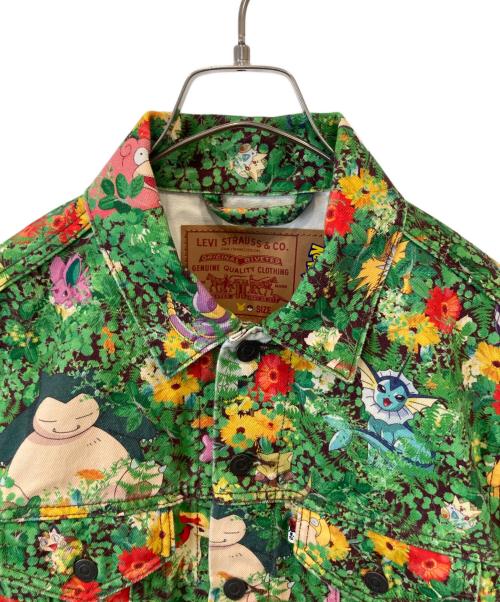 LEVI'S（リーバイス）LEVI'S (リーバイス) Pokemon (ポケモン) VINTAGE FIT トラッカージャケット 77380-0041 グリーン サイズ:Sの古着・服飾アイテム